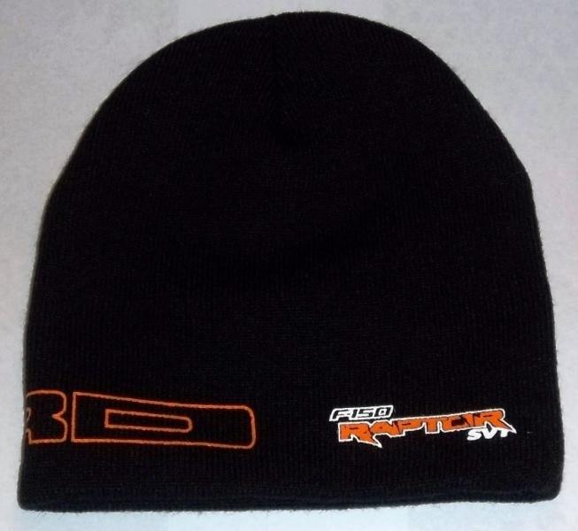 Black & orange color 2010 2011 2012 2013 14 ford f150 raptor svt beanie hat cap!