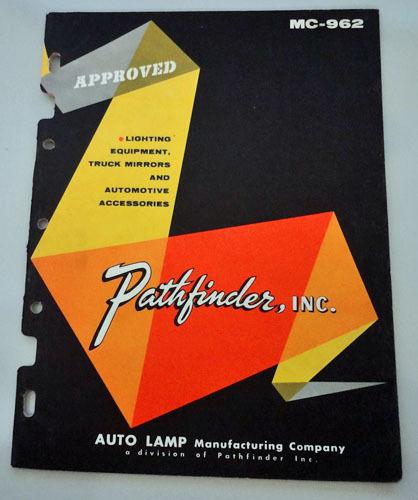 1963 auto lamp brochure pathfinder inc car accessories