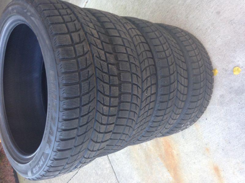 Set of 4 bridgestone blizzak lm60 245/45r20 winter and ice tires