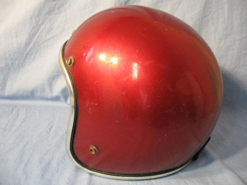 Vintage size small griffin red dot motorcycle helmet