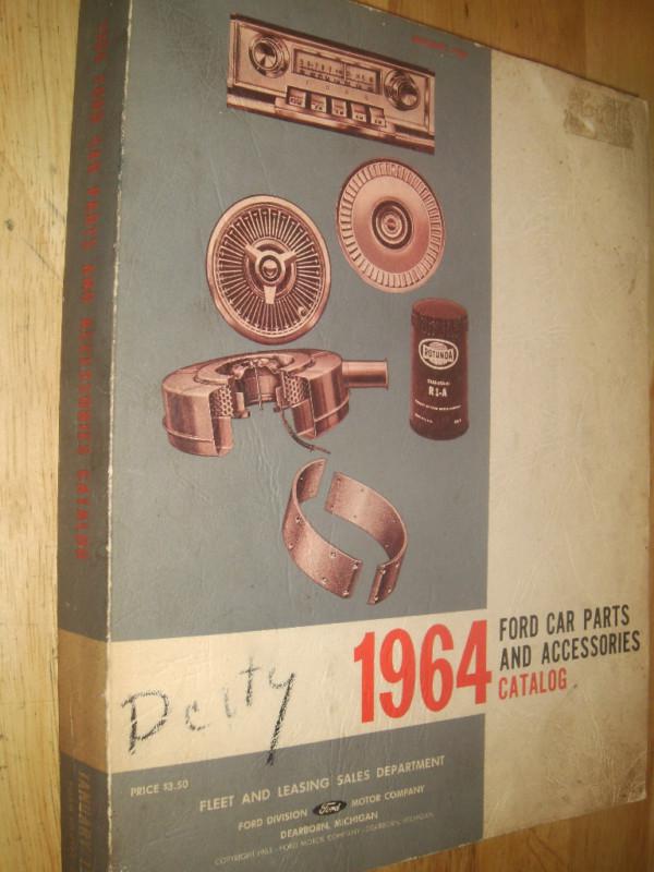 1964 ford car parts & accessories catalog  parts book