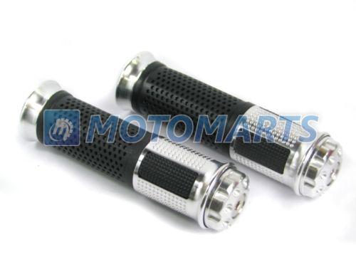 7/8" 22mm silver handlebar hand grips for cbr 600 900 1000 rr 954 919 923 1100xx