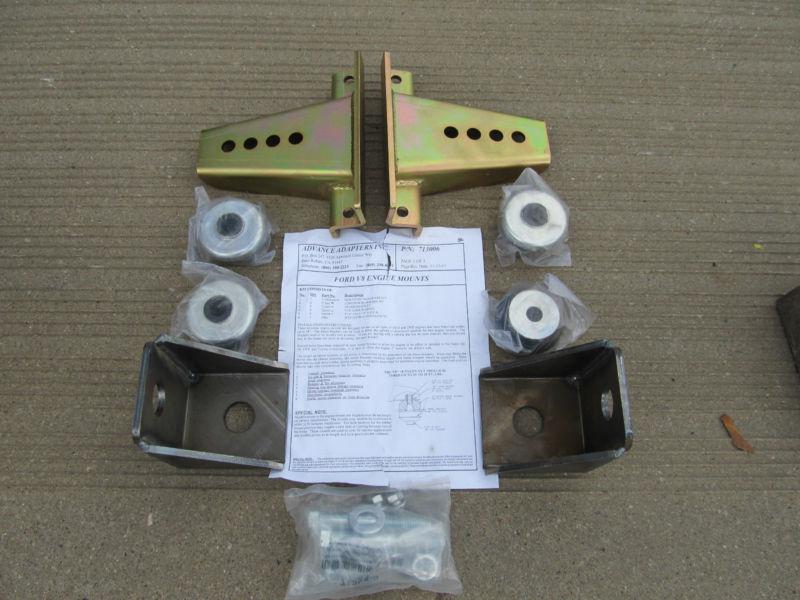 Jeep cj yj wrangler advanced adapters ford small block v8 engine mount kit 