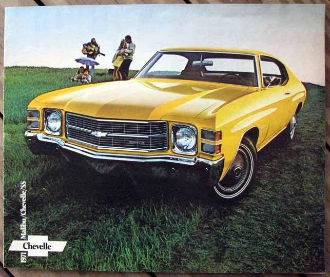 Rare original nos 1971 chevrolet chevelle dealer brochure l@@k #b269