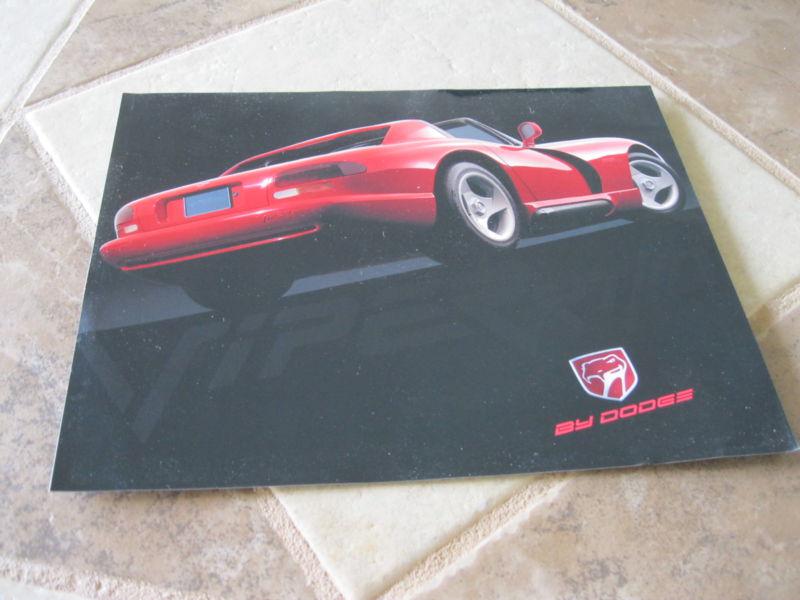 1992 dodge viper 1 page brochure        -