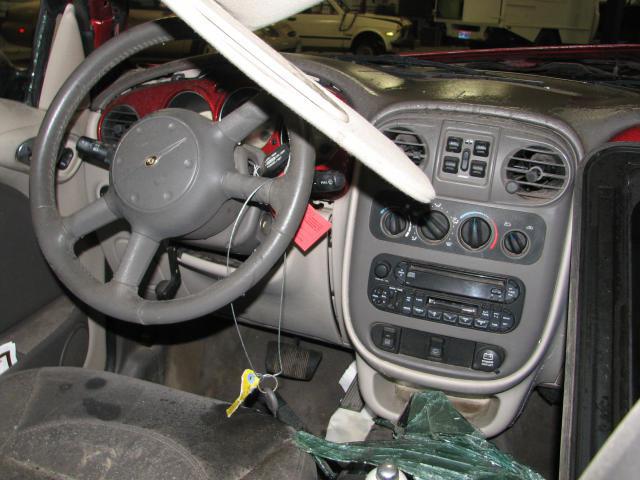 2003 chrysler pt cruiser front driver seat belt & retractor only gray