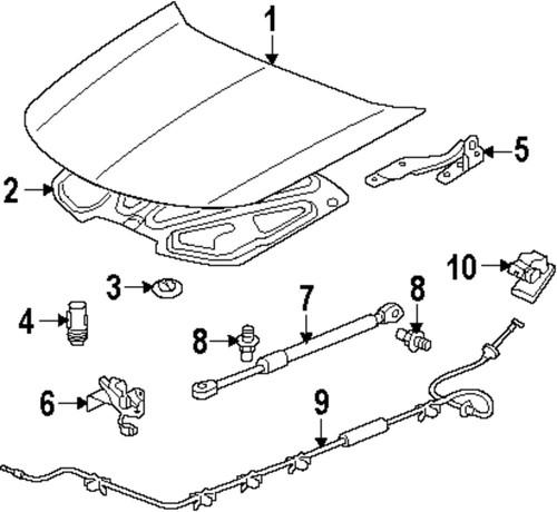 Acura oem 60100tk4a90zz hood