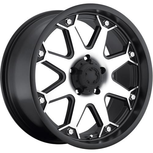 17x9 machined black ultra bolt (198) wheels 5x5 -12 lifted gmc yukon 5lug