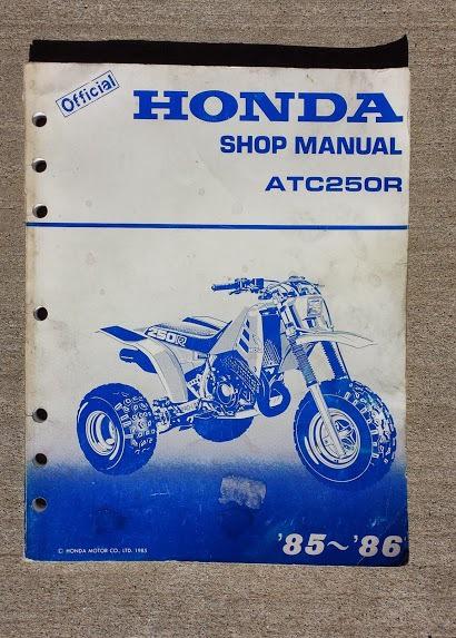 1985 1986 honda atc250r 3 wheeler service repair shop manual official book 250r