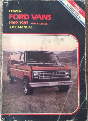 Clymer ford vans 1969-1987 gas and diesel shop manual