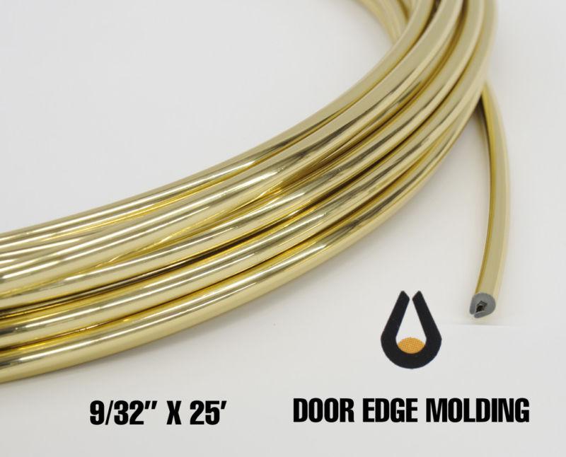 Gold door edge guard molding * quarter inch x 25 foot gold