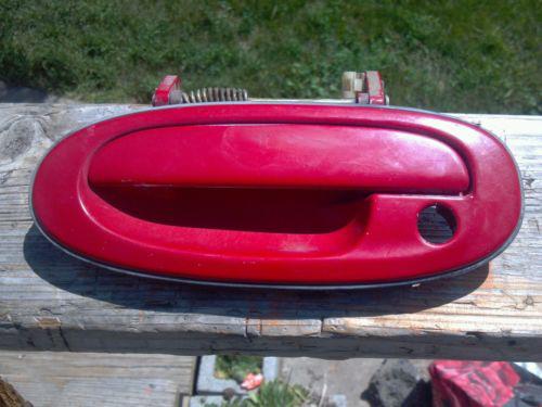 1998-2002 ford escort mercury tracer left front outside door handle red