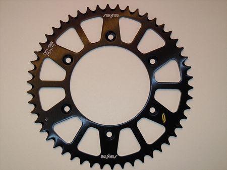 Sunstar sprocket rear 50t 520 aluminum black fits honda cr125r 2004