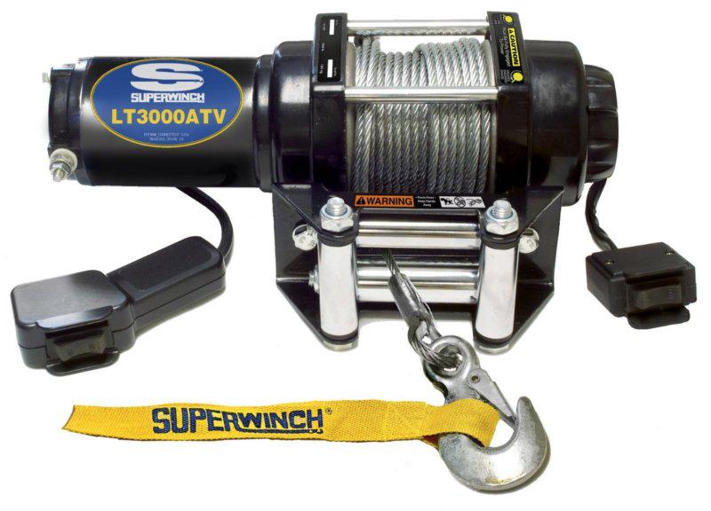 New superwinch winch kit 3000 lb recovery 12v electric truck atv trailer tow   