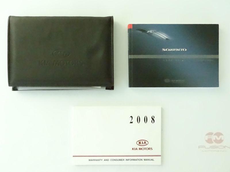 2008 kia sorento owners owner manual with case new