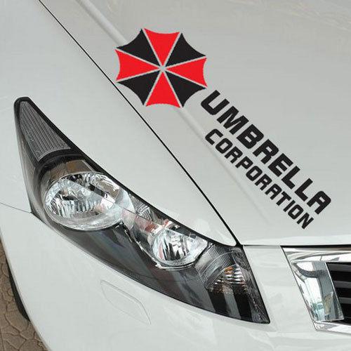 New car engine hood black decal stickers car for"umbrella"