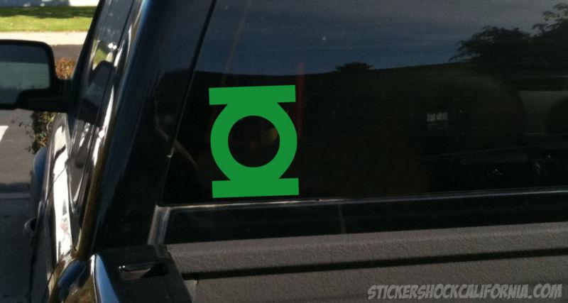 Green lantern green vinyl decal sticker