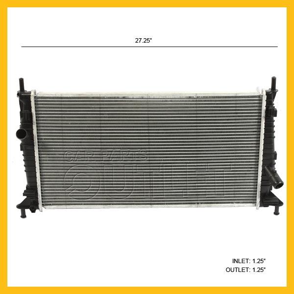 2004-2009 mazda 3 mazda3 radiator 4-cyl 2.0l 2.3l l4 at 04-09 new a/t m/t 04-09