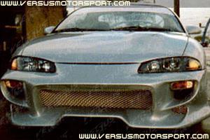 Bomb invader 1997-1999 mitsubishi eclipse front bumper body kit (frp)