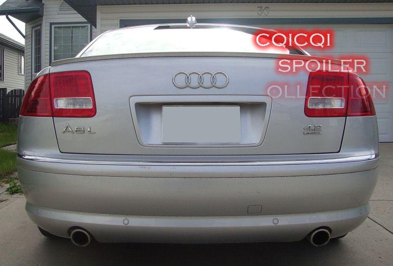 Unpainted trunk lip spoiler for audi 2003~2009 a8 ◎