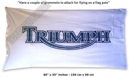 Deluxe sign new triumph daytona 955i banner flag sprint america rocket tiger 800