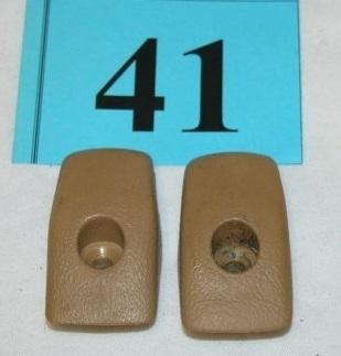 82-92 camaro firebird doeskin saddle tan coat hooks  nice pair