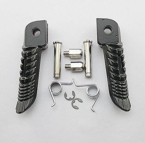 Black front footrest foot pegs for suzuki gsxr600 2006 2007 2008 2009 2010 2011