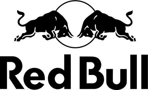 Red bull logo vinyl sticker #013