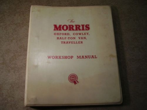 Factory workshop manual bmc morris oxford, cowley, 1/2 ton van, traveller, 1500