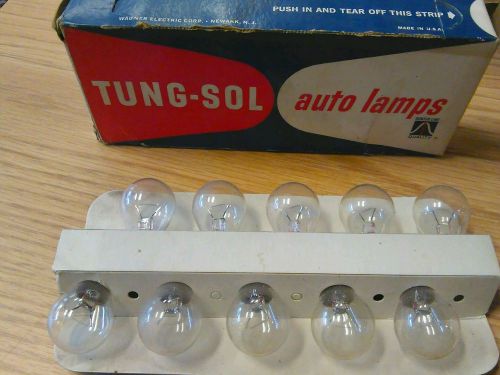 Box of 10 vintage tung-sol # 94  12v     15 c.p. auto lamp bulbs new old stock