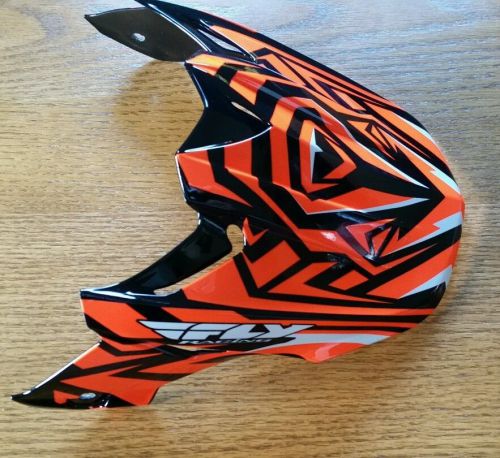 Fly racing f2 snow mx helmet visor orange