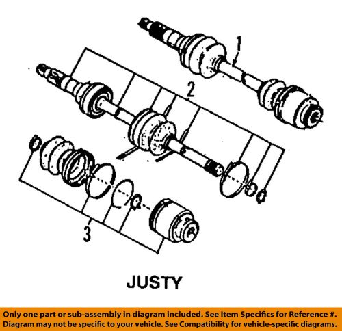 Subaru oem 87-88 justy-front cv joints 723291371