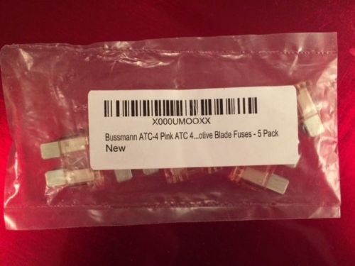 Bussmann atc-4 fuses, 5 pack new