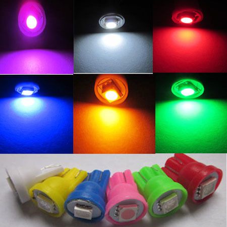 Wholesales 600x t10 168 194 w5w single 5050 3-chip smd led car light 6colors a01