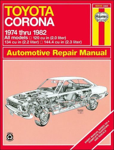 Toyota corona repair manual 1974-1982