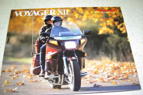 1986 kawasaki voyager xii, zg1200 - a1, nos.sales brochure.