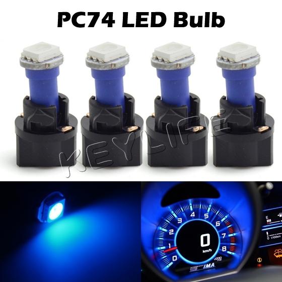 4 t5 twist socket instrument panel cluster plug blue dash light bulb 37 307 308