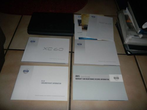 2015 volvo xc60 with navigation owners manual set + free shipping