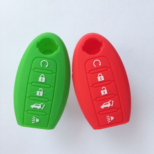 2 new for nissan pathfinder kr55wk48903 5bts fob skin key cover protector gift