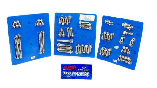 Arp engine/accessory fastener kit hex polished small block chevy p/n 534-9602