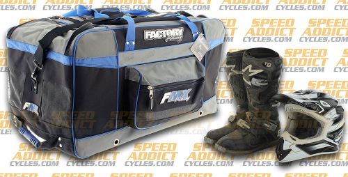 Factory fmx motorcross gear bag xlarge blue