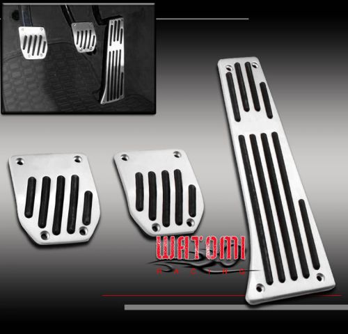 Bmw mt manual aluminum sport pedal pads set cover kit e34 e46 e53 e64 e90 m3 x5