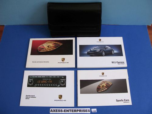 2004 porsche 996 911 carrera c2 c4 4s cab / coupe / targa owners manual set l135