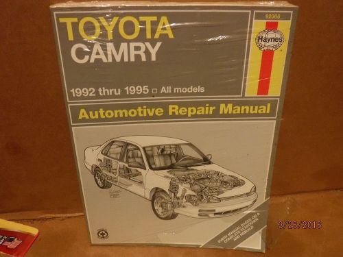 New - haynes toyota camry  auto repair manual fits all models between 1992-1995