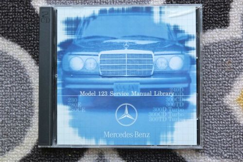 Service manual library(cd) for mercedes benz model 123 vgc original case