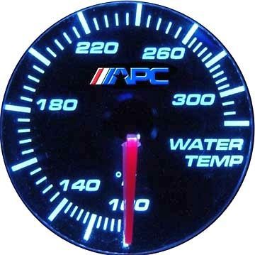 New apc gauges led blackout series water temperature 107404