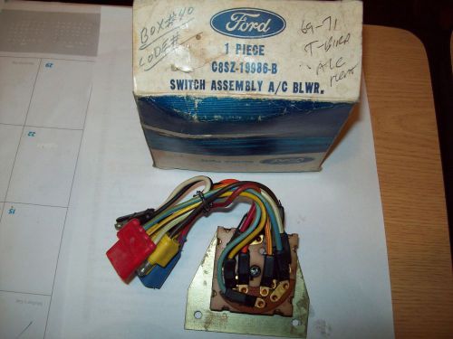Mva usa 1969 1970 1971 thunderbird air conditioning blower switch c8sz-19986-b