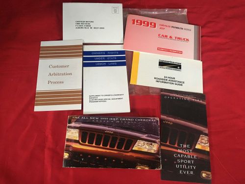 Jeep grand cherokee owners manuals set books 1999 99 nice set