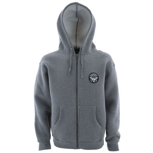 Slednecks warriors mens zip up hoodie heather gray/black