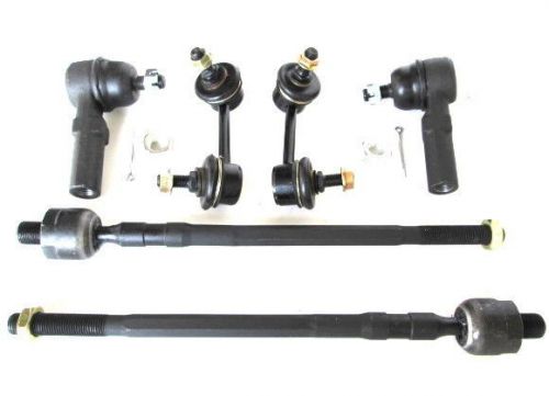 Fit nissan maxima 2000-2002 tie rod end inner &amp; outer sway bar link front kit6pc